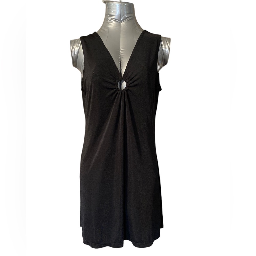Slinky lightweight little black dress Size XL